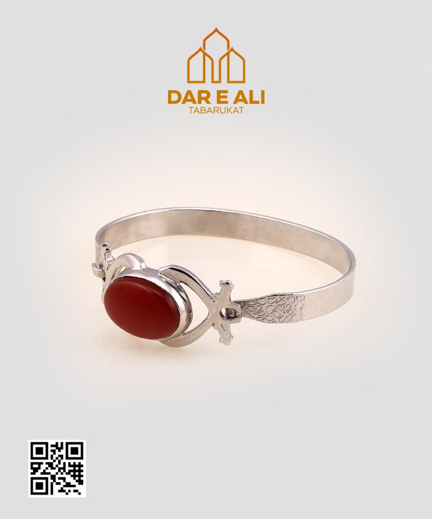 Sword Bracelet|Gemstone|Aqeeq|Ya Hussain|Silver